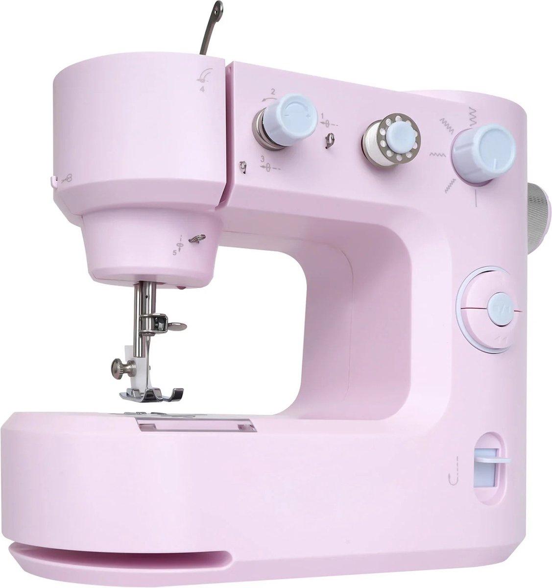 AS store® Elektrische Naaimachine - Sewing machine - Draagbaar - Voetperdaal 27x13x23 - Roze - 1.3KG (6152305885869)