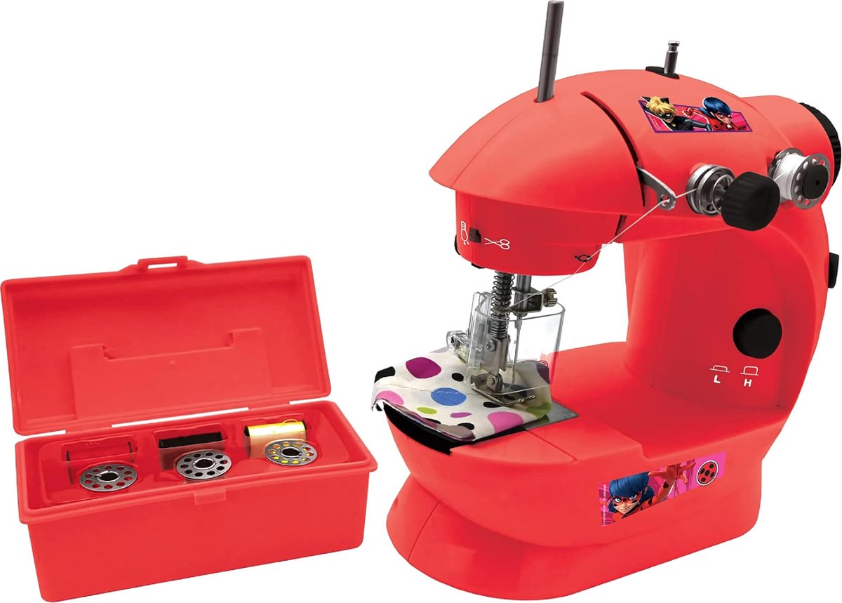 Kindernaaimachine - Naaimachine - Met extra Accessoires - 19,5D x 12,5B x 20H - Rood (6150713426414)