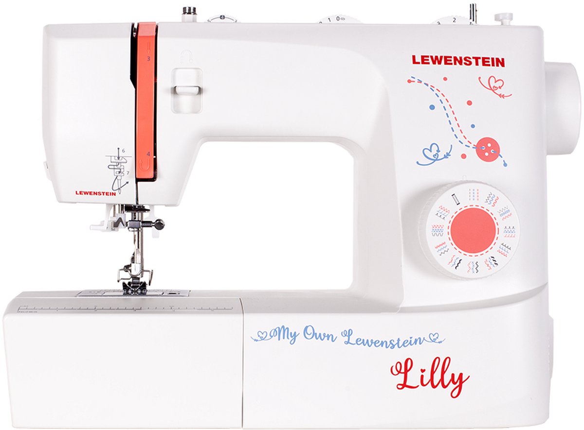 Naaimachine - Lewenstein - Sewing machine - kinderen - 32 steken - vrije arm - vingerbeveiliging (8719481070571)