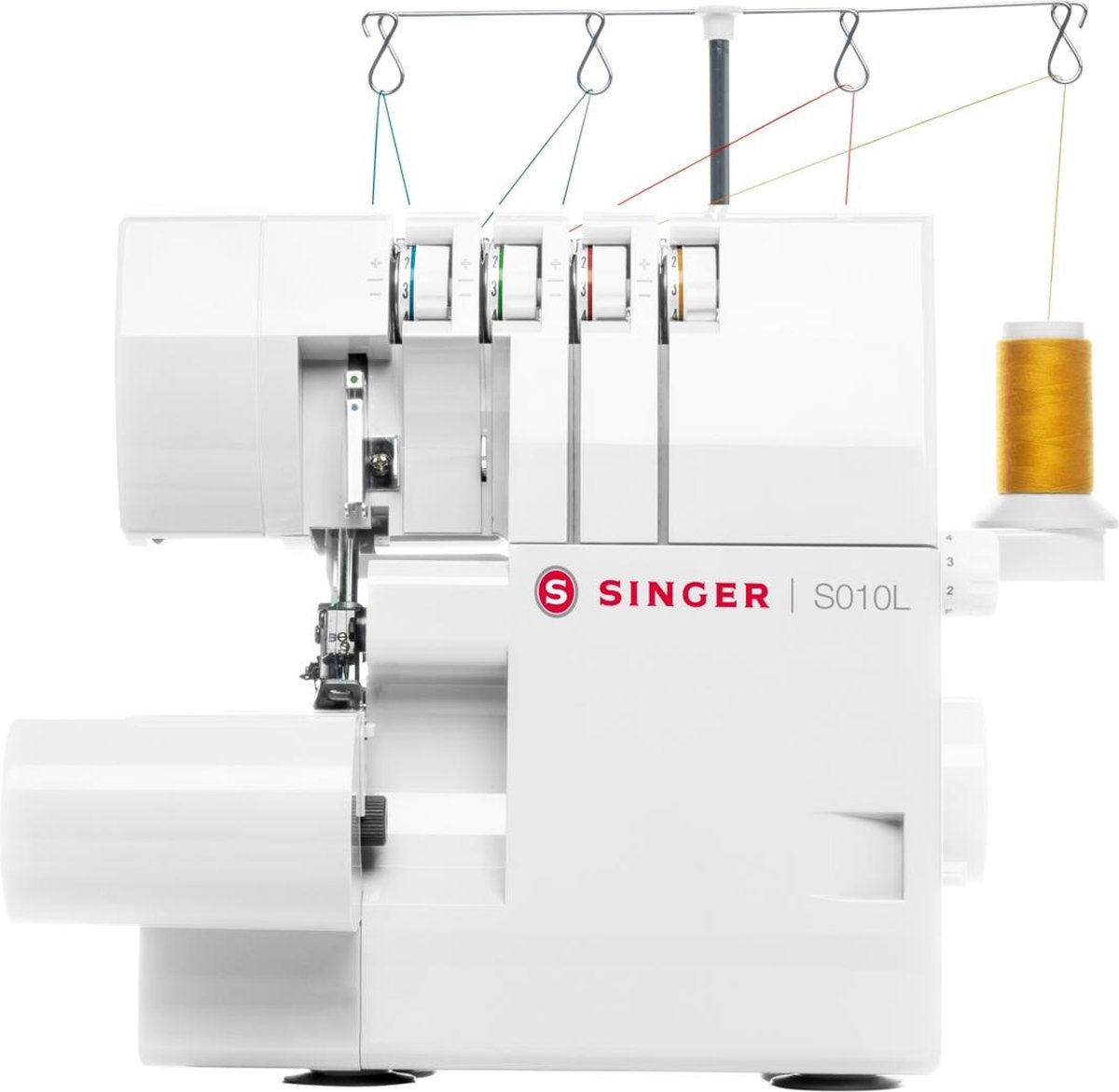 SINGER Overlockmachine S010 - 2 tot 4 draads - lock naaimachine - Naaien met en zonder mes (0189684000763)