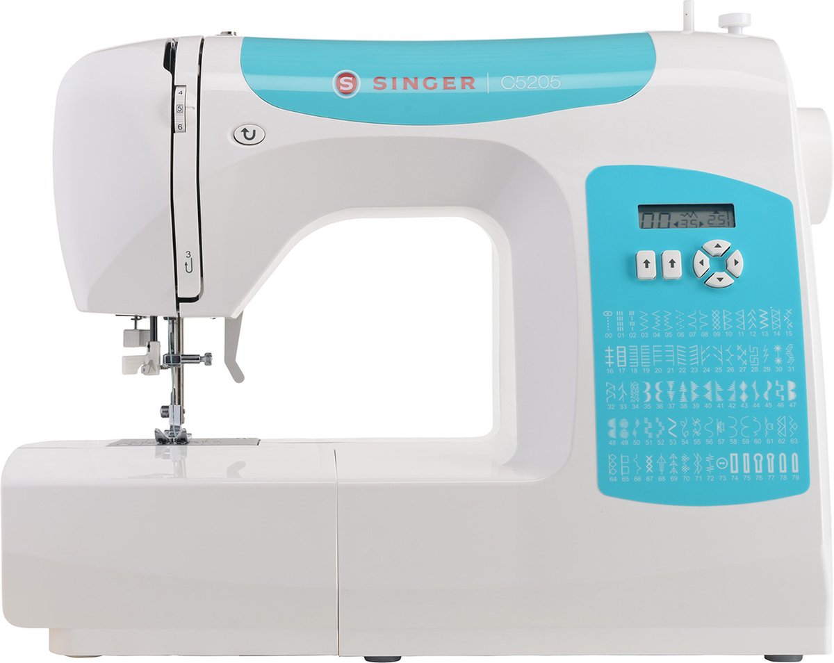 Singer C5205 blauw Naaimachine (7393033104870)