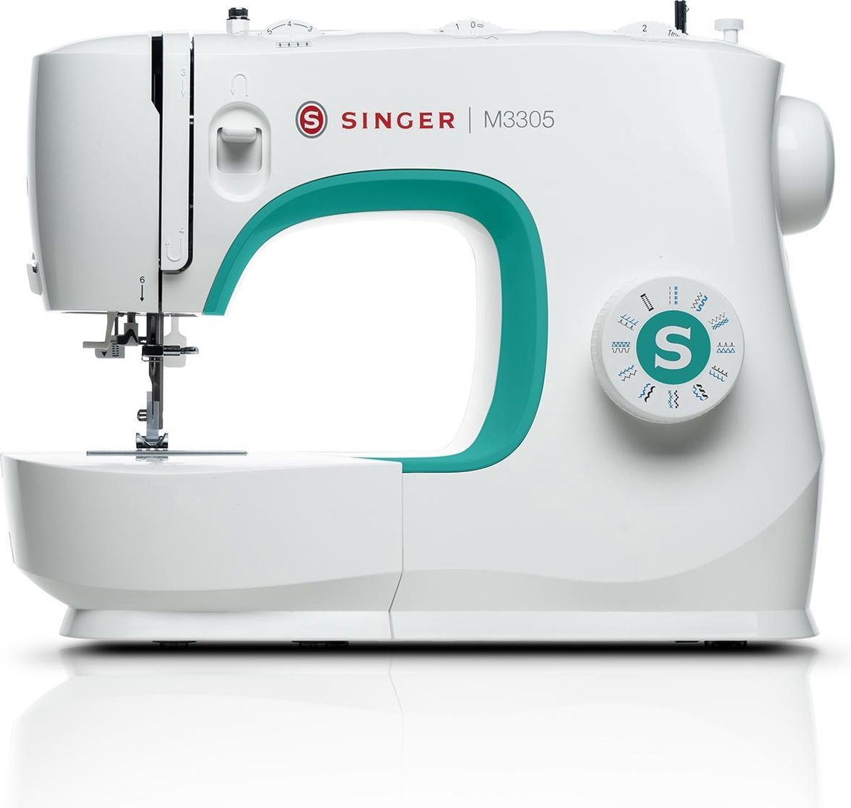 Singer M3305 - Naaimachine - Wit/Groen (7393033102982)