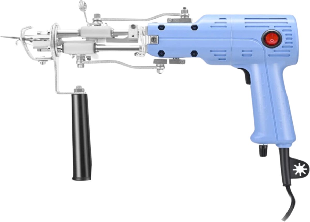 Tufting Gun Beginnerspakket - Borduurmachine 2 in 1 - Naaimachine - Licht Blauw - Top Kwaliteit (9507693873894)